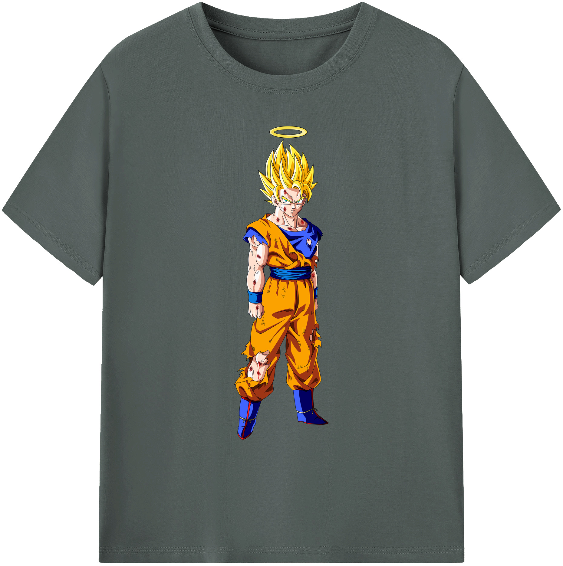 （画像用） ドラゴンボール 孫悟空（そん ごくう）Son Goku カカロット DRAGON BALL Kakarotto 綿100％ メンズ半袖Tシャツ｜肌触りやわらか＆通気性